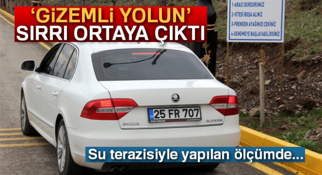 Gizemli yolun’ sırrı ortaya çıktı
